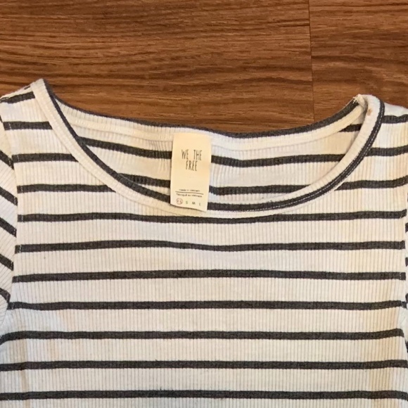 We The Free Longsleeve Striped Top w/Ruffled Cuffs - Picture 4 of 4